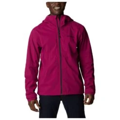 Veste De Rando Columbia M's Omni-Tech Ampli-Dry Shell Red Onion, Black