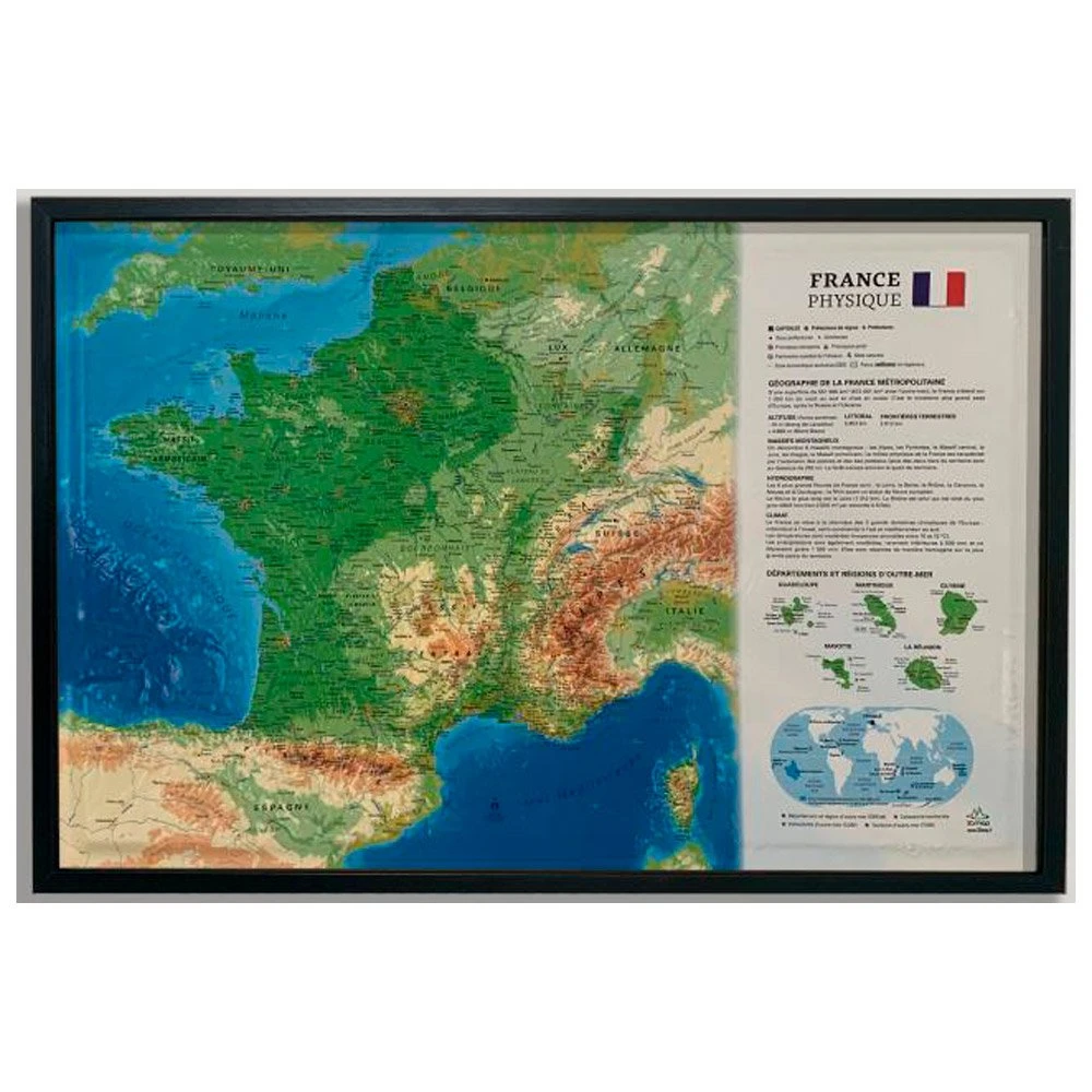 Carte 3D 3DMAP La France Physique – Image 2