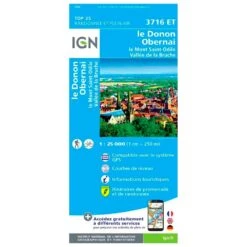 Carte IGN 3716ET Le Donon, Obernai, Le Mont Saint-Odile, Vallée De La Bruche