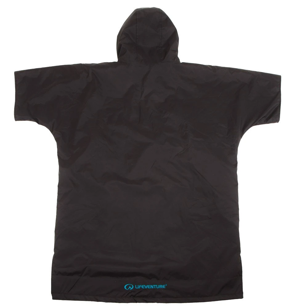 Poncho De Pluie Lifeventure Therma Robe Short Sleeved Black – Image 2