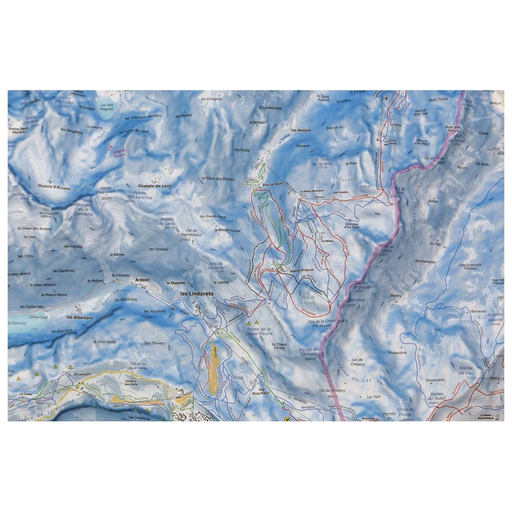 Carte 3D Deniveles Carte Des Pistes Portes Du Soleil Avoriaz Châtel Chapelle D’Abondance – Image 2