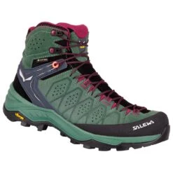 Chaussures De Randonnée Salewa Alp Trainer 2 Mid GTX Wmn Duck Green Rhododendon