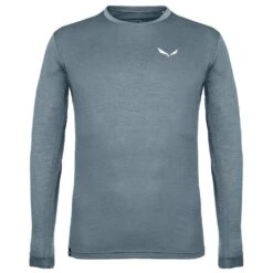 Tee-shirt De Rando Salewa Puez Melange Dry Longsleeves M Java Blue Melange