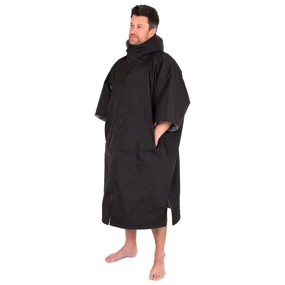 Poncho De Pluie Lifeventure Therma Robe Short Sleeved Black – Image 4