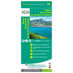 Carte IGN Ubaye Val D'allos Lac De Serre-Ponçon