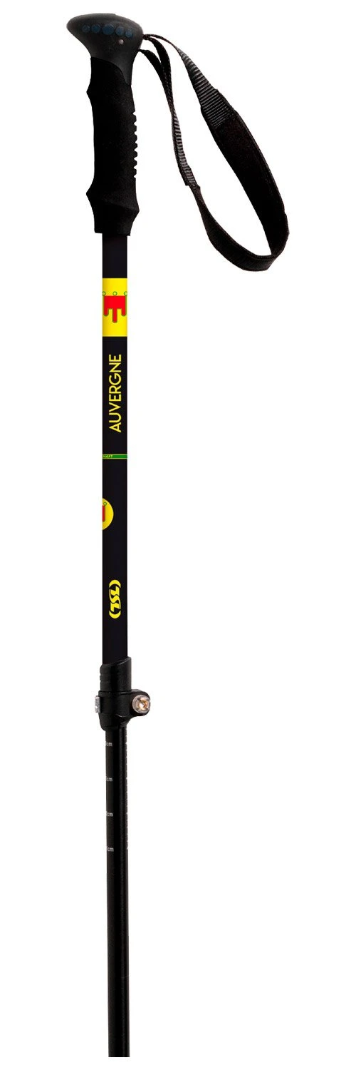 Bâton TSL Country Alu 3 Light Auvergne 63-135Cm Black Yellow – Image 2