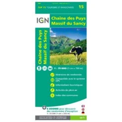 Carte IGN Chaine Des Puys-Massif Du Sancy
