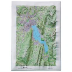 Carte 3D Deniveles Lac D'Annecy