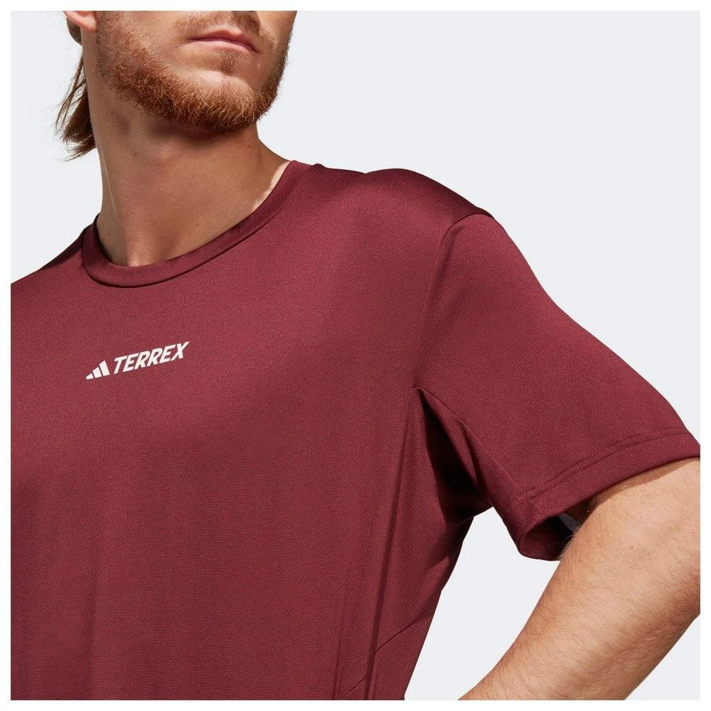 Tee-shirt De Rando Adidas Mt Tee Shadow Red – Image 7