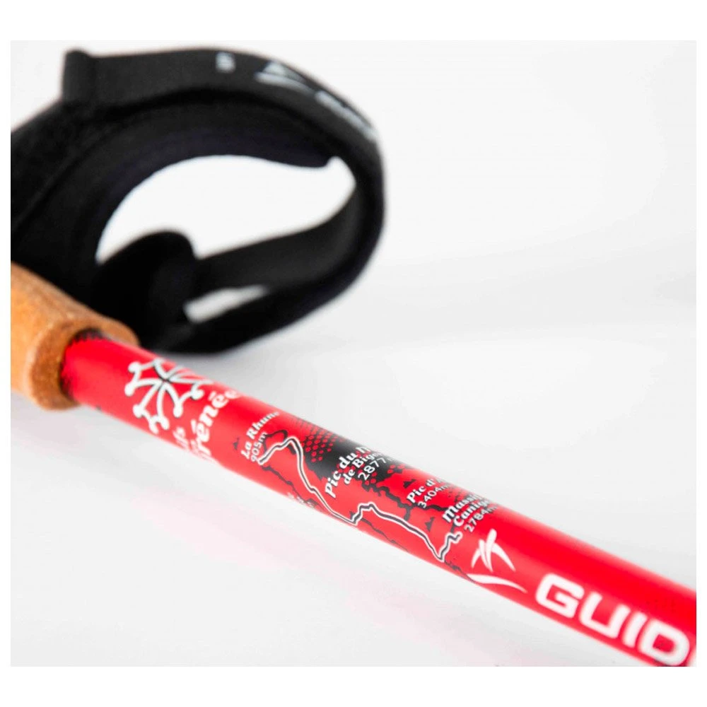 Bâton Guidetti Région Massif Des Pyrénées Noir Rouge – Image 6