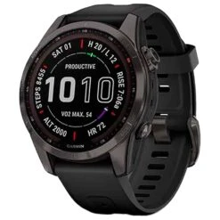 Montres GPS Garmin Fenix 7S Sapphire Solar Edition Carbon Gray Black