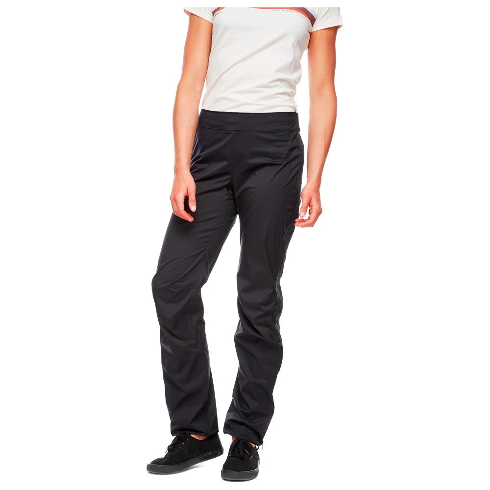 Surpantalon Black Diamond W Stormline Stretch Full Zip Rain Pants Black – Image 5
