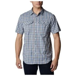 Chemise De Rando Columbia M's Silver Ridge Lite Plaid SS Columbia Grey