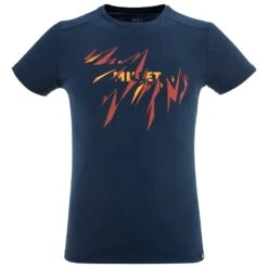 Tee-shirt De Rando Millet Rock Point S/S Saphir