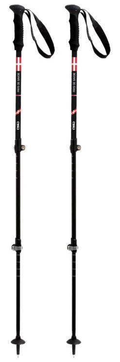 Bâton TSL Country Alu 3 Light Pays De Savoie 63- 135cm Black Red