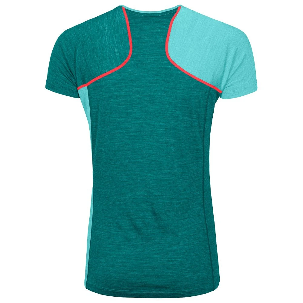 Tee-shirt De Rando Ortovox 120 Cool Tec Fast Upward Tshirt W Ice Waterfall Blend – Image 2