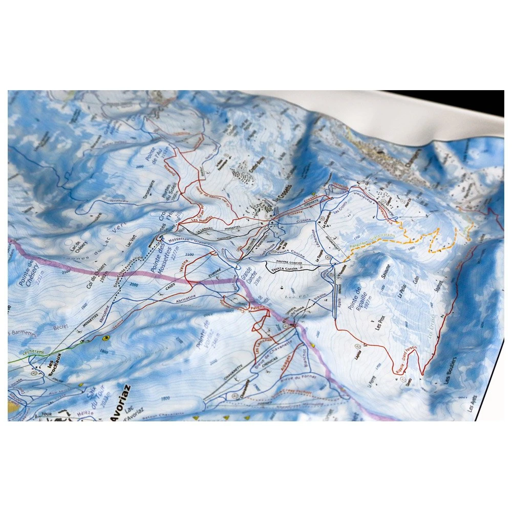 Carte 3D Deniveles Carte Des Pistes Portes Du Soleil Avoriaz Châtel Chapelle D’Abondance – Image 4