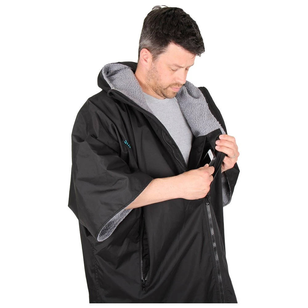 Poncho De Pluie Lifeventure Therma Robe Short Sleeved Black – Image 8