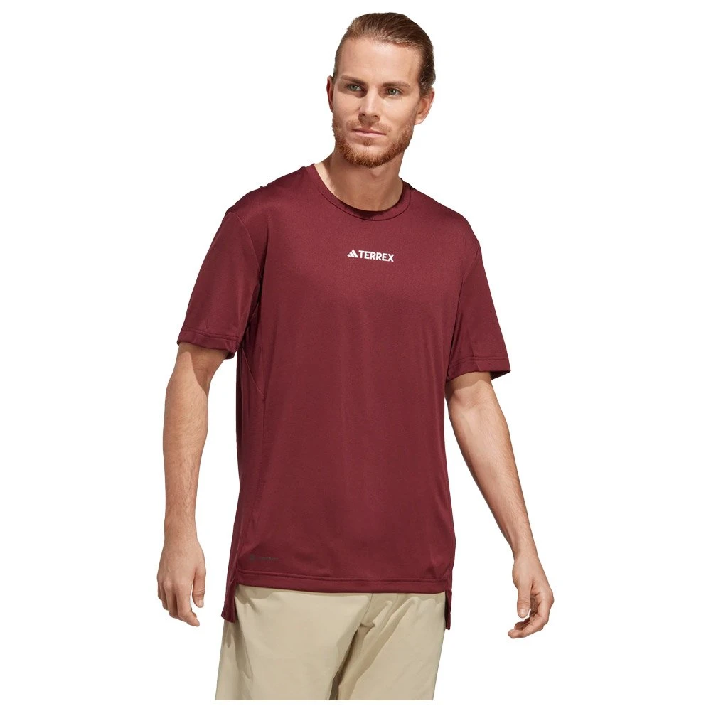 Tee-shirt De Rando Adidas Mt Tee Shadow Red – Image 4