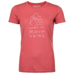 Tee-shirt De Rando Ortovox 150 Cool Mtn Protector Tshirt W Wild Rose