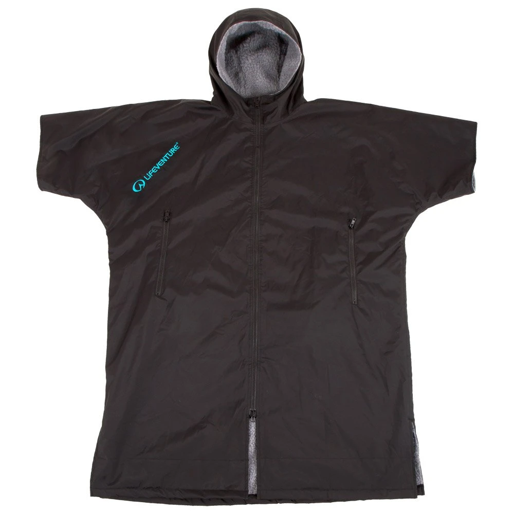 Poncho De Pluie Lifeventure Therma Robe Short Sleeved Black