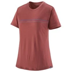 Tee-shirt De Rando Patagonia W's Cap Cool Merino Graphic Shirt Fitz Roy Fader: Rosehip