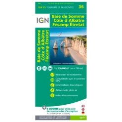 Carte IGN Baie De Somme Cote D'albatre Fecamp Etretat