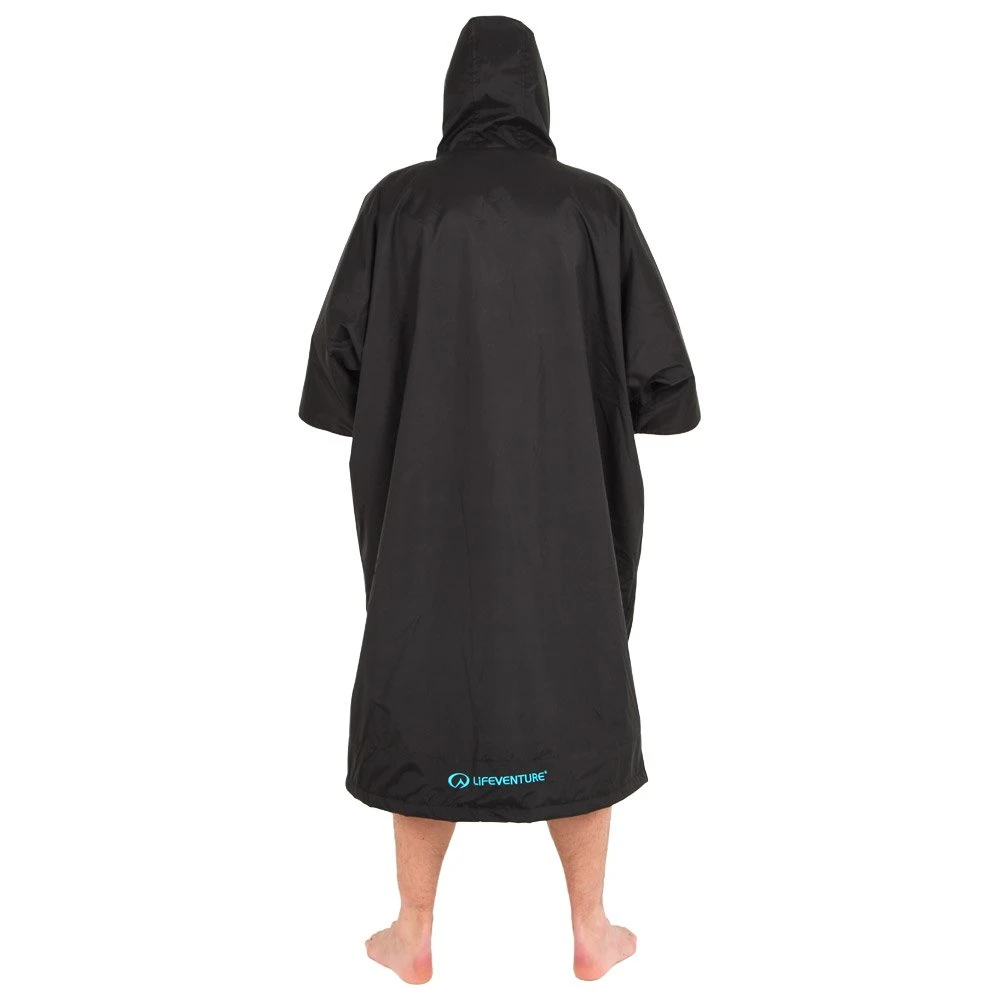 Poncho De Pluie Lifeventure Therma Robe Short Sleeved Black – Image 6