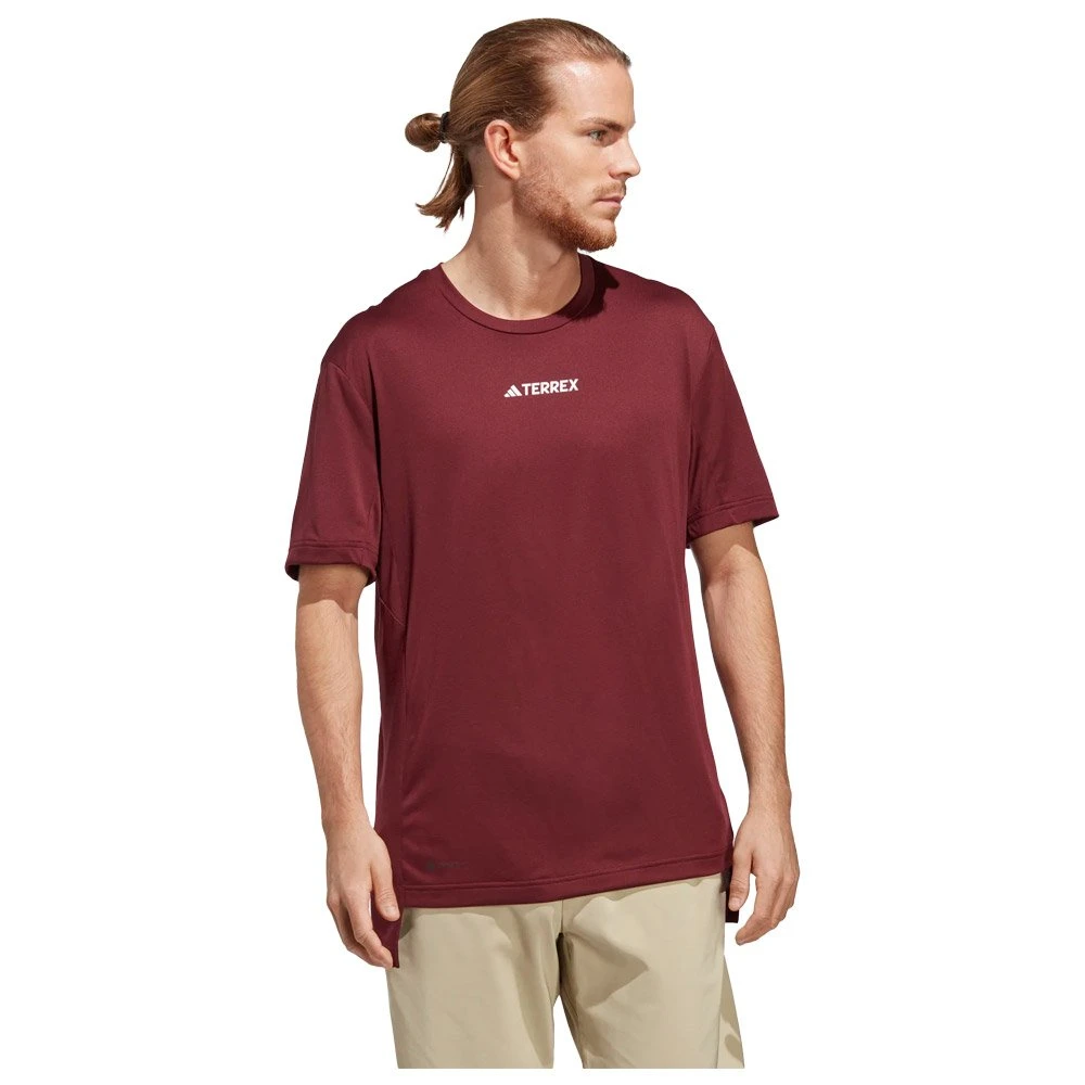 Tee-shirt De Rando Adidas Mt Tee Shadow Red – Image 3