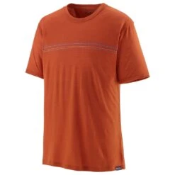 Tee-shirt De Rando Patagonia M's Cap Cool Merino Graphic Shirt Fitz Roy Fader: Sandhill Rust
