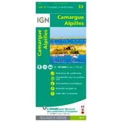 Carte IGN Camargue Alpilles