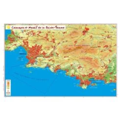 Carte 3D Geo Relief Les Calanques Et Le Massif De La Sainte-Beaume