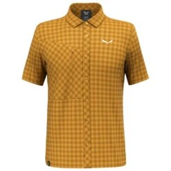 Chemise De Rando Salewa Puez Dry M S/S Shirt Golden Brown