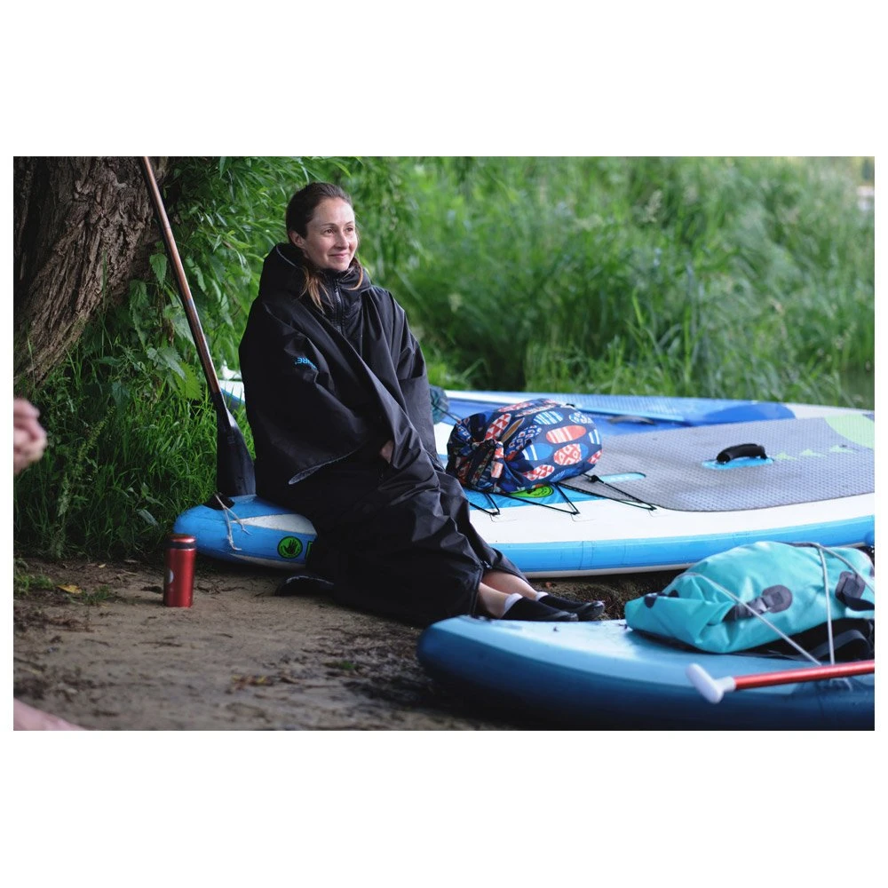 Poncho De Pluie Lifeventure Therma Robe Short Sleeved Black – Image 16